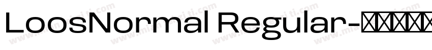 LoosNormal Regular字体转换